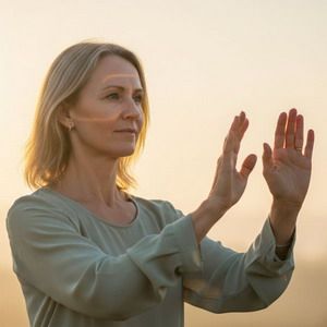 qigong para mejorar la vista ming mu gong mujer practicando ejercicios para los ojos300