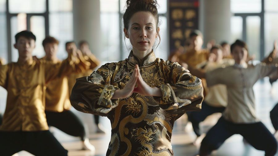 Rita muestra su Qigong Rita muestra su Qigong